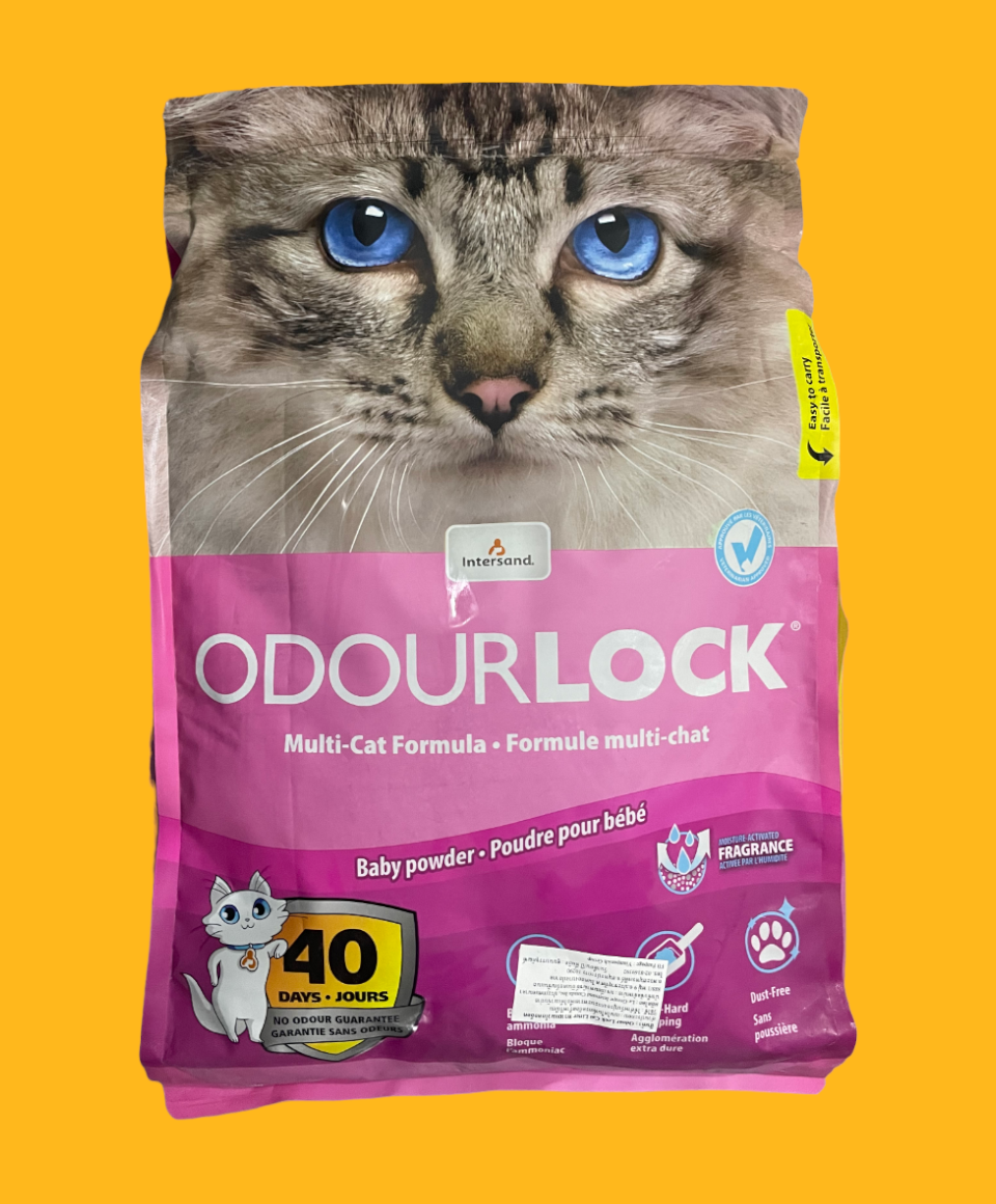 ODOURLOCK Baby Powder Cat Litter 12Kg - Hobbyist Hulhumale'