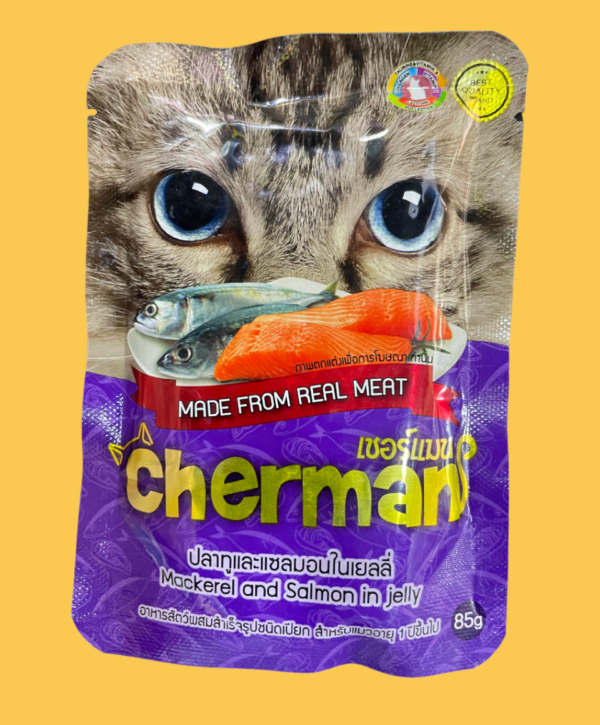 Cherman Wet Food Mackerel and Salmon in Jelly