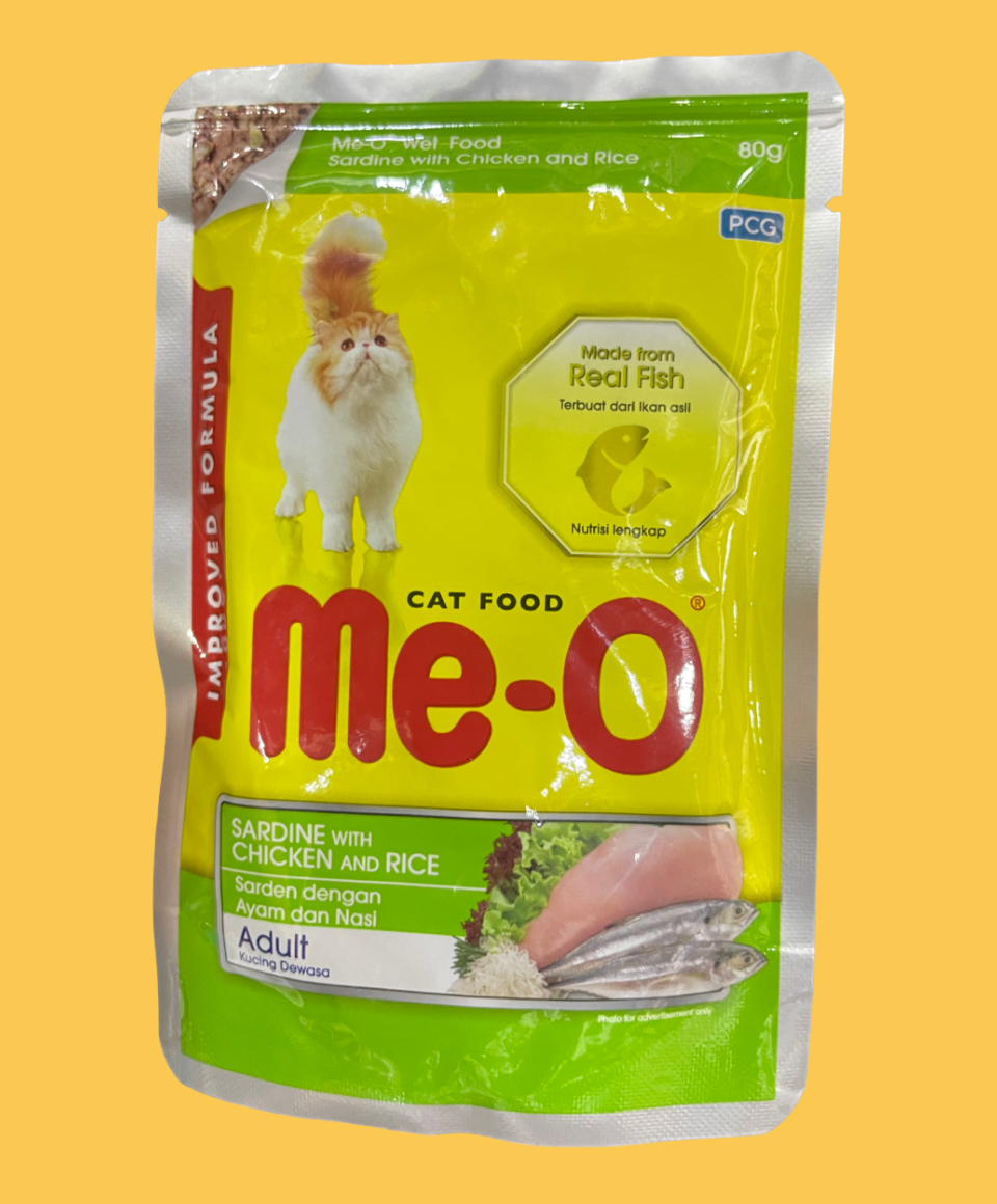 Your cat will ask for Me-O time and time again. While enjoying Me-O's great taste, your cat will also have a long healthy life. Ingredients and Nutrients: