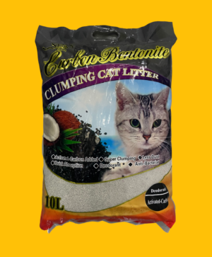 Being made from natural bentonite and processed by special technique, ball shape and irregular shape standard clumping bentonite cat litter has the advantages of maximum sterilization and deodorization, no sticking to paws to make indoor tidy and easy to clean owing to right combination of all sizes particles.