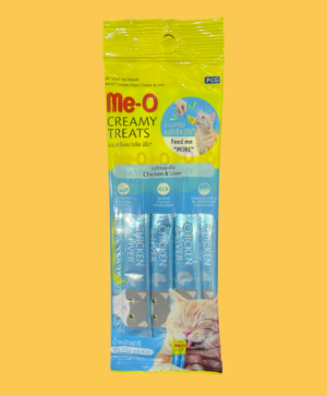 Deliciously velvety, the MeO Creamy Treats are a great new treat for cats! Each sachet is filled with Chicken and Liver. Each sachet also contains Omega 6, Taurine, Zinc and DL-Methionine.