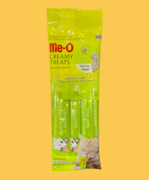 Meo Creamy Treats is a delicious and wholesome cat lick snack. ... Calcium and Phosphorus. ... Helps build strong bones and teeth. ... Taurine nourishes the eyes.