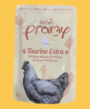 Pramy wet food, cats. Super Premium Grade Full nutritional value, healthy effects- Taurine supports brain development and body growth- Multi Vitamins.